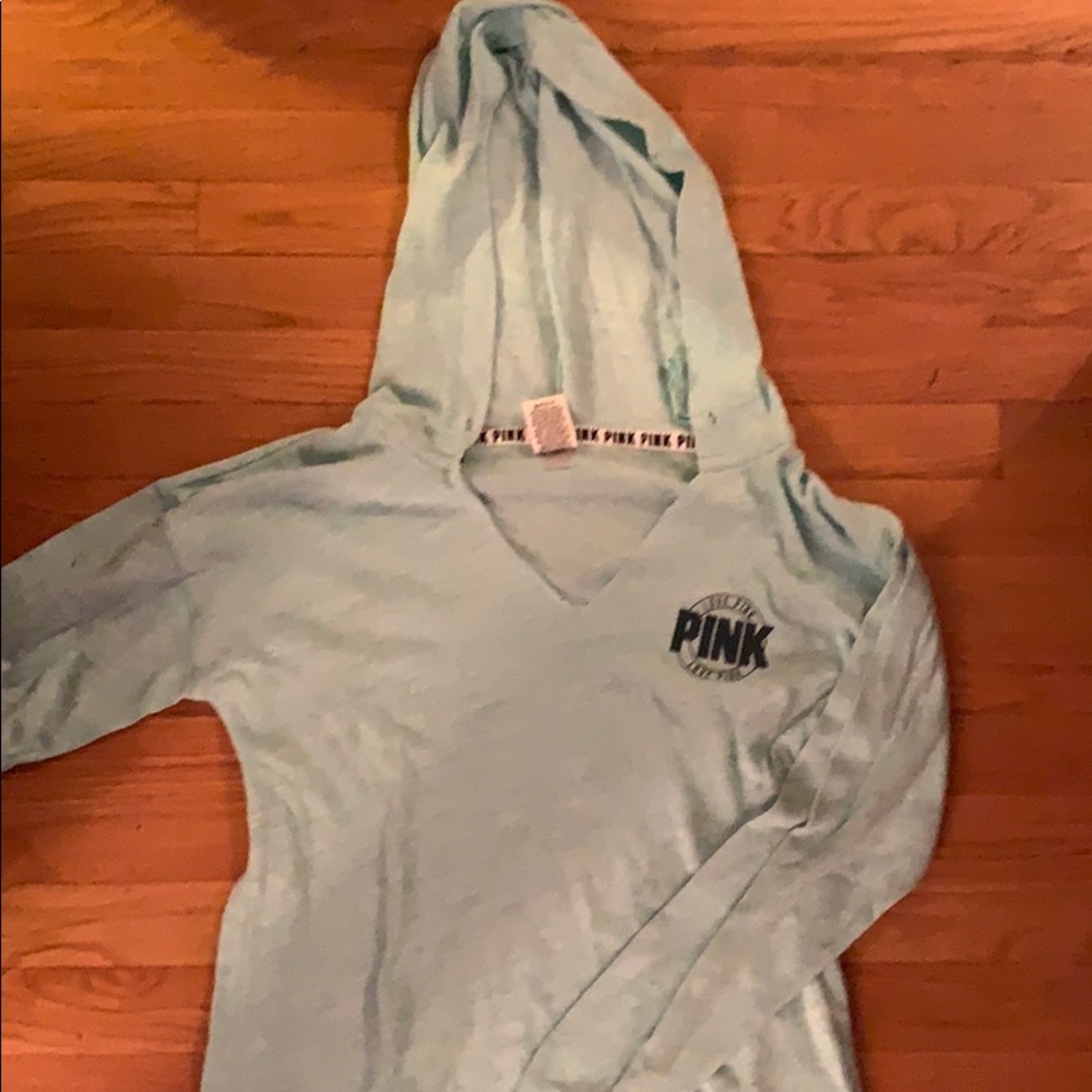 PINK Cut V-Neck Sweatshirt
